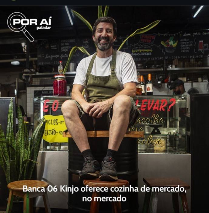 Luiz Campiglia na Banca 06, em matéria do Paladar Estadão